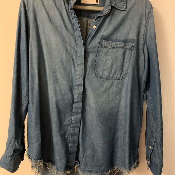 Pistola lightweight denim shirt frayed bottom - Picture 2 of 4